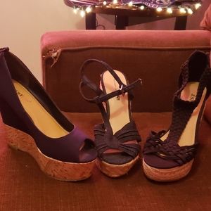 American Eagle and Just Fab Wedge Heels